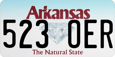 AR license plate 523OER