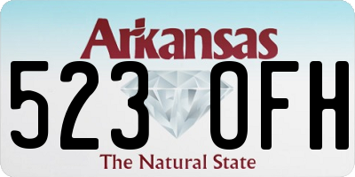 AR license plate 523OFH