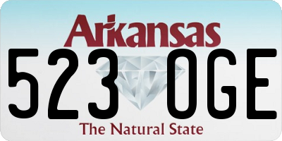 AR license plate 523OGE