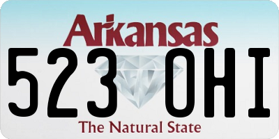 AR license plate 523OHI