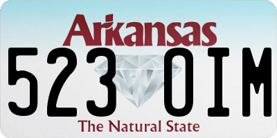AR license plate 523OIM