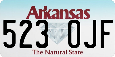 AR license plate 523OJF