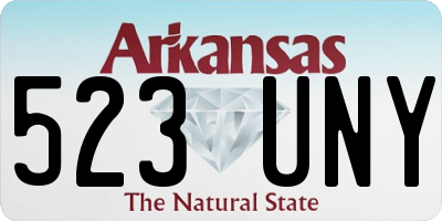 AR license plate 523UNY