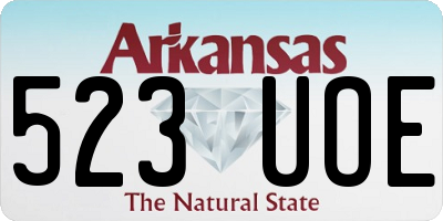 AR license plate 523UOE