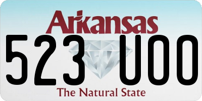 AR license plate 523UOO
