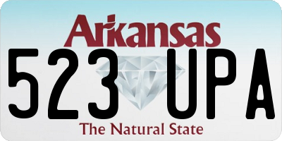 AR license plate 523UPA