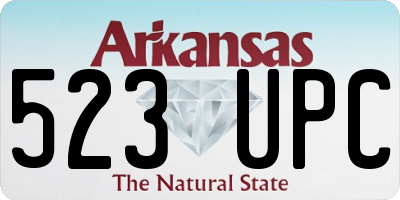 AR license plate 523UPC