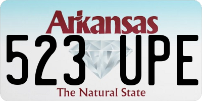 AR license plate 523UPE