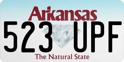 AR license plate 523UPF
