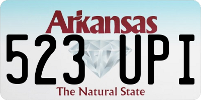 AR license plate 523UPI
