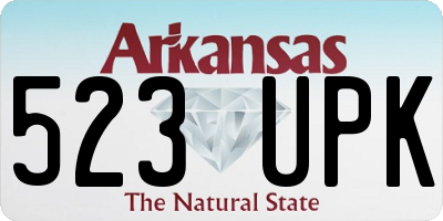 AR license plate 523UPK