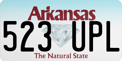 AR license plate 523UPL