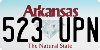 AR license plate 523UPN