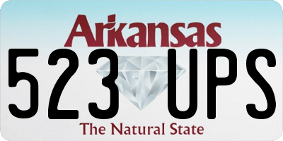 AR license plate 523UPS