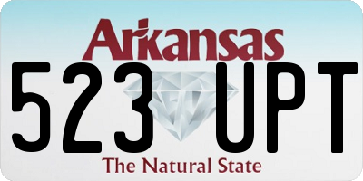AR license plate 523UPT