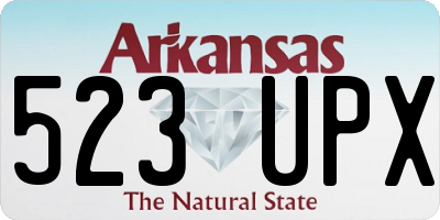 AR license plate 523UPX
