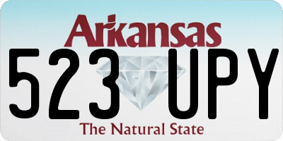 AR license plate 523UPY