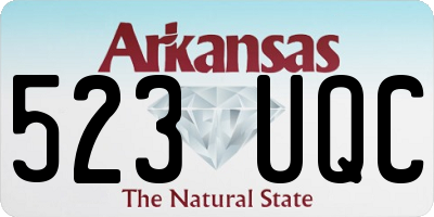 AR license plate 523UQC