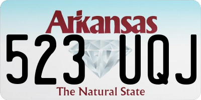 AR license plate 523UQJ