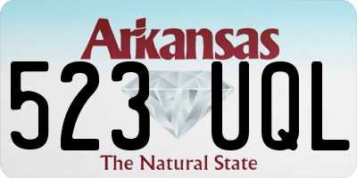 AR license plate 523UQL