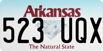 AR license plate 523UQX