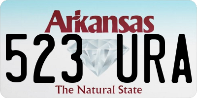AR license plate 523URA