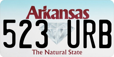 AR license plate 523URB