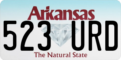 AR license plate 523URD