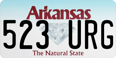 AR license plate 523URG