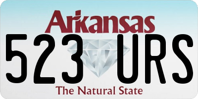 AR license plate 523URS