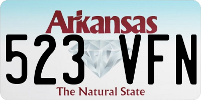 AR license plate 523VFN