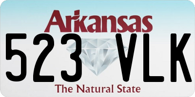 AR license plate 523VLK