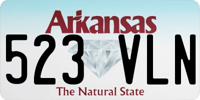AR license plate 523VLN