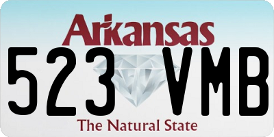 AR license plate 523VMB