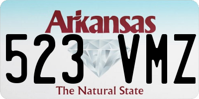 AR license plate 523VMZ
