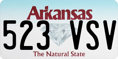 AR license plate 523VSV