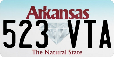 AR license plate 523VTA