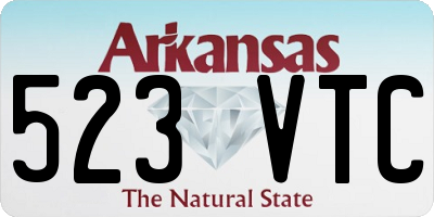 AR license plate 523VTC