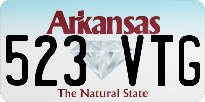 AR license plate 523VTG
