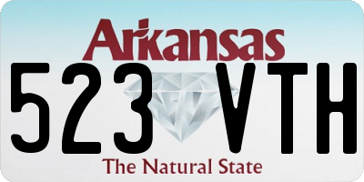 AR license plate 523VTH