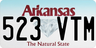 AR license plate 523VTM