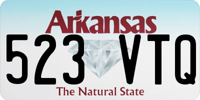 AR license plate 523VTQ