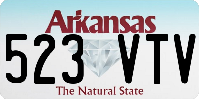 AR license plate 523VTV