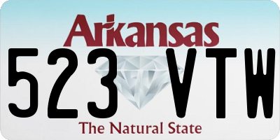 AR license plate 523VTW