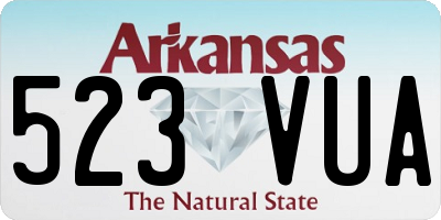 AR license plate 523VUA