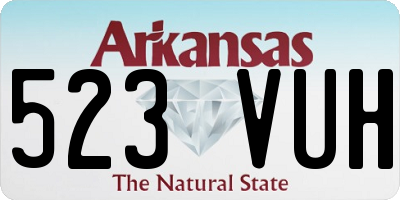 AR license plate 523VUH
