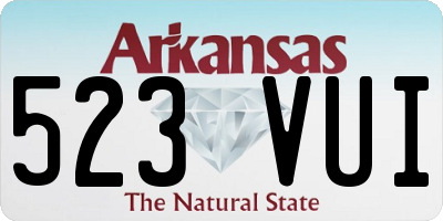 AR license plate 523VUI