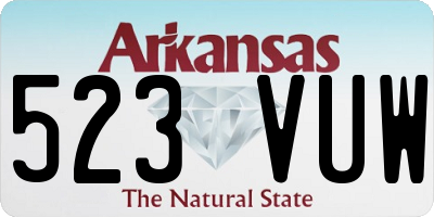 AR license plate 523VUW