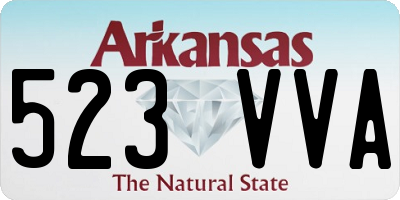 AR license plate 523VVA
