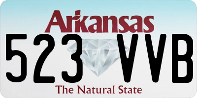 AR license plate 523VVB